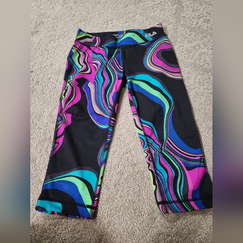 Fila cropped running leggings size XS
